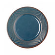 Prato para Sobremesa de Cerâmica Linear Azul - Lyor