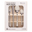 Faqueiro 16 Peças de Aço Inox Santorini - Lyor