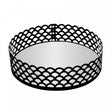 Bandeja de Metal com Espelho Arles Preto Fosco 18,5cm x 5cm - Lyor