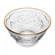 Bowl New Butterfly com Fio de Ouro 12cm x 12cm x 6,5cm Cristal Ecológico - Lyor