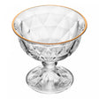 Taça de Sobremesa Diamond Fio de Ouro 180ml Cristal Ecológico - Lyor