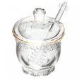 Meleira com Pegador e Tampa Serena com Fio de Ouro 180ml Cristal - Wolff