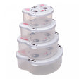 Conjunto 4 Potes para Armazenamento Gato Plástico - Lyor