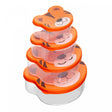 Conjunto 4 Potes para Armazenamento Tigre Plástico - Lyor