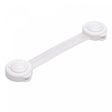 Conjunto 4 Travas de Segurança 13,5cm x 3,5cm x 1,5cm Branco Plástico - Lyor