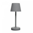 Luminária de Mesa Led 3 Tons Pilha e Usb Touch Radiance 10,5cm x 10,5cm x 26cm Cinza Plástico - Lyor