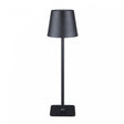 Luminária de Mesa Led 3 Tons Usb Elegance 9,5cm x 9,5cm x 38cm Preta Metal- Lyor