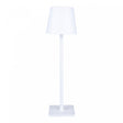 Luminária de Mesa Led 3 Tons Usb Elegance 9,5cm x 9,5cm x 38cm Branca Metal - Lyor