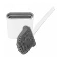 Escova Sanitária com Suporte 10cm x 4cm x 35,5cm Cinza Plástico - Lyor