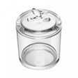 Pote de Cristal com Tampa Bird 8,5cm x 8,5cm x 11,5cm Wolff