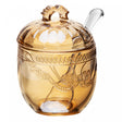 Açucareiro com Colher e Tampa Imperial 240ml Âmbar Metalizado Cristal Ecológico - Lyor