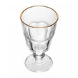 Taça de Água Belle Epoque com Fio de Ouro  225ml Vidro - Lyor