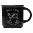 Caneca Creamy Milk 180ml Preta Cerâmica - Lyor
