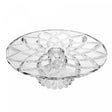 Prato para Bolo com Pé Deli Diamond 30cm x 9,5cm Vidro - Lyor