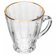 Xícara para Café de Cristal com Fio de Ouro Radial 160ml - Lyor
