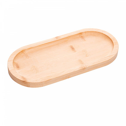 Bandeja Oval Nature 24cm x 11cm x 1,5 cm Bambu - Lyor