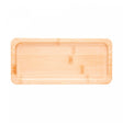 Bandeja Retangular Nature 24cm x 11cm x 1,5cm Bambu - Lyor
