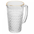Jarra Coração com Fio de Ouro 750ml Vidro - Lyor