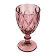Taça de Água Diamond 320ml Lilás Vidro - Lyor