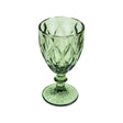 Taça de Água de Vidro Diamond Verde 300ml - Lyor