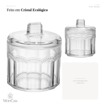 Potiche Belle Epoque 11,5cm x 9cm Cristal Ecológico - Lyor