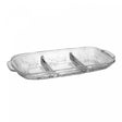 Petisqueira com Divisórias New Butterfly 30cm x 13cm x 3cm Cristal Ecológico - Lyor