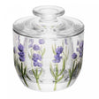 Manteigueira Francesa Lavanda Hand Painting 9,40cm x 9,8cm Cristal Ecológico - Lyor