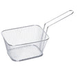 Cesta para Servir Retangular com Alça 11cm x 7cm Aço Inox - Rojemac Profissional