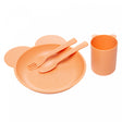 Conjunto 4 Peças Baby Bear Laranja Plástico - Lyor