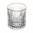 Copo com Fio de Ouro Deli Diamante 330ml Cristal Ecológico - Lyor