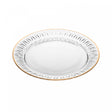 Conjunto 2 Pratos de Sobremesa com Fio de Ouro Radial 20cm Cristal - Lyor