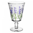 Taça de Água Lavanda Hand Painting 240ml Cristal Ecológico - Lyor