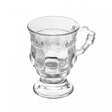 Taça de Cappuccino com Alça e Pé Diamante 140ml Cristal Ecológico - Lyor