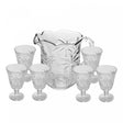 Conjunto Jarra com 6 Taças Palm 1,3L/240ml Cristal Ecológico - Lyor