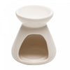 Difusor para Óleos Essenciais com Vela 8cm x 8cm x 8,5cm Branco Cerâmica - Lyor