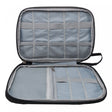 Organizador de Cabo 24cm x 3cm x 17cm Preto Poliéster - Lyor