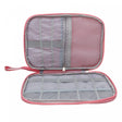 Organizador de Cabo 24cm x 3cm x 17cm Rosa Poliéster - Lyor