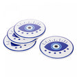 Conjunto 4 Porta Copos Greek 10,5cm x 10,5cm x 1cm - Lyor