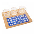 Conjunto 5 Peças para Servir Greek 26 x 21,5 x 6cm Bambu - Lyor