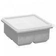 Forma para Gelo 4 Cubos 12cm x 5,5cm Cinza Silicone - Lyor