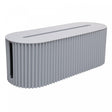 Caixa para Armazenamento de Cabos 33cm x 11cm x 13cm Cinza Plástico - Lyor
