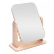 Espelho Giratório com Suporte para Mesa 18cm x 8cm x 21cm Bambu - Lyor