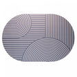 Tapete para Banheiro Contour Three 58cm x 38cm Cinza PVC - Lyor