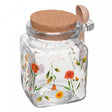 Pote Quadrado com Tampa e Colher Encanto 290ml Vidro - Lyor