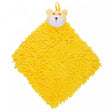 Toalha de Mão de Secagem Rápida com Alça 26,5cm x 28cm Amarelo Poliéster - Lyor