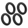 Conjunto 4 Anéis para Guardanapo Tressê Preto Plástico - Lyor