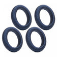 Conjunto 4 Anéis para Guardanapo Tressê Azul Plástico - Lyor