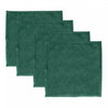 Conjunto 4 Guardanapos Momentos 40cm x 40cm Verde Algodão - Lyor