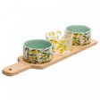 Conjunto 4 Peças para Servir Siciliano 10,5cm x 40cm x 6cm Bambu - Lyor