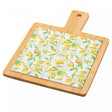 Conjunto 3 Peças para Queijo Tábua com Bandeja Faca Dourada Siciliano 17cm x 29cm x 1,2cm Bambu Lyor